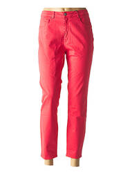 Pantalon 7/8 elasticitate talie joasă roșu ZAPA femeie