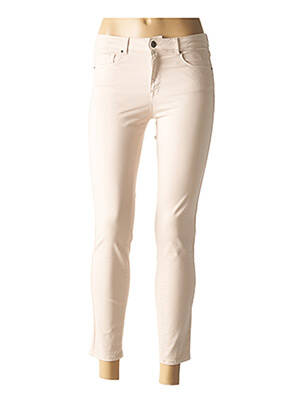 Pantalon 7/8 elasticitate talie joasă bej ZAPA femeie