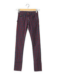Pantalon slim talie joasă talie joasă roșu APRIL 77 femeie