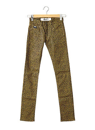 Pantalon slim galben APRIL 77 femeie