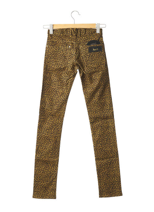 Pantalon slim galben APRIL 77 femeie