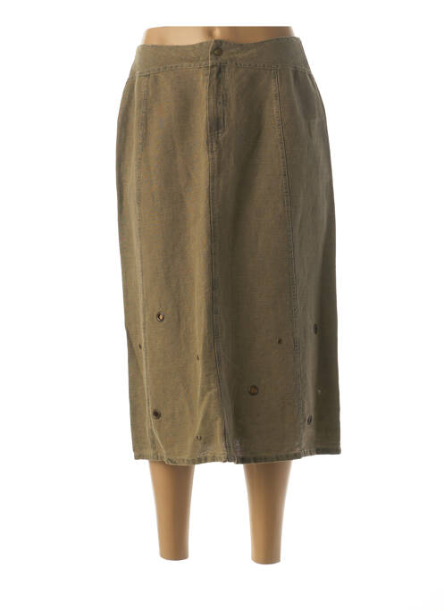 Fustă midi verde DP JEANS femeie