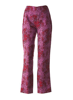 Pantalon croială dreaptă roz LES SOLEILS D'ARLES femeie