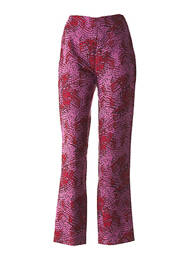 Pantalon croială dreaptă roz LES SOLEILS D'ARLES femme
