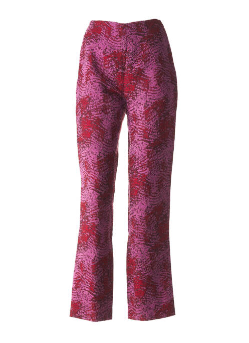 Pantalon croială dreaptă roz LES SOLEILS D'ARLES femme