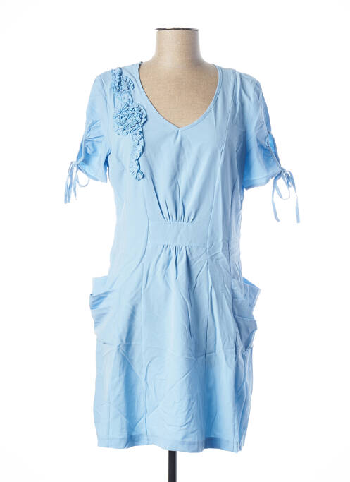 Rochie midi albastru GLAMZ femeie