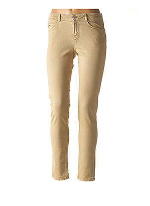 Blugi cu croială slim bej KANOPE femeie