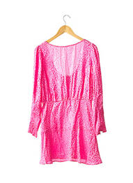 Rochie midi mâneci lungi mâneci lungi roz RIXO femeie