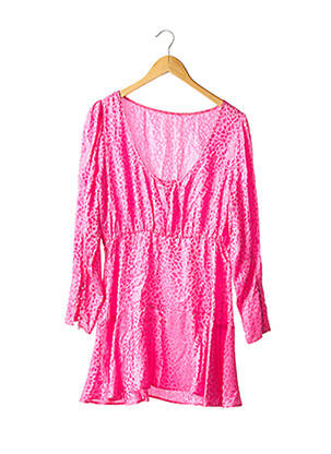 Rochie midi mâneci lungi mâneci lungi roz RIXO femeie