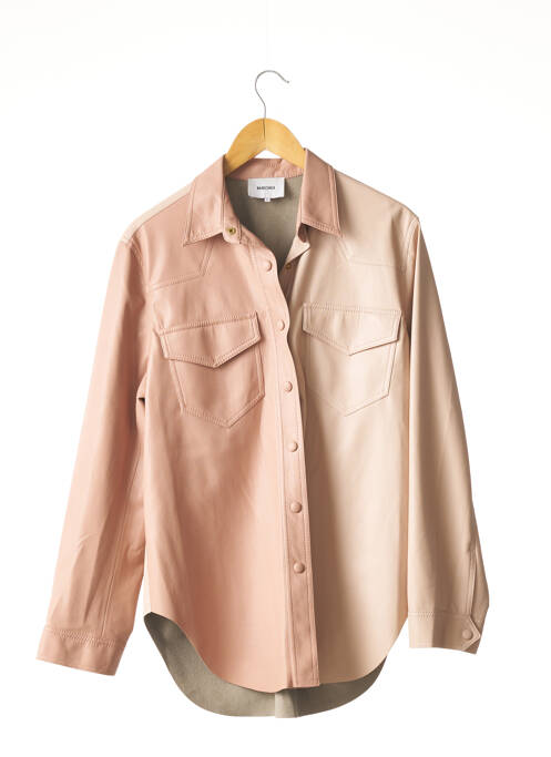 Geci din piele ecologică roz NANUSHKA femeie