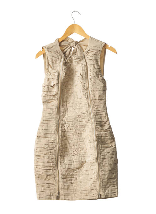 Rochie scurtă bej CARVEN femeie