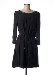 Rochie midi mâneci lungi mâneci lungi negru SUNCOO femme