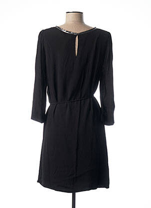 Rochie midi mâneci lungi mâneci lungi negru SUNCOO femeie