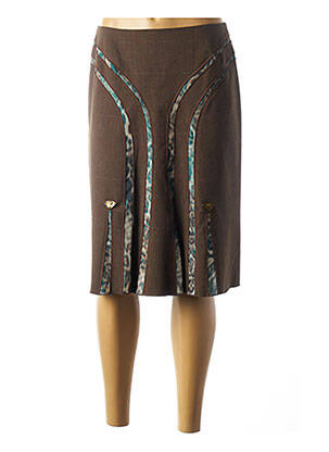 Fustă midi maro GARELLA femeie