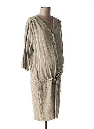 Rochie de maternitate elasticitate gri FRAGILE femeie