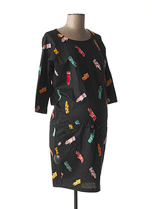 Rochie de maternitate elasticitate negru FRAGILE femeie