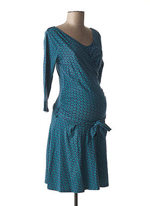 Rochie de maternitate elasticitate albastru POMKIN femeie