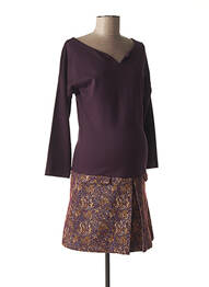 Rochie de maternitate inserții violet FRAGILE femme