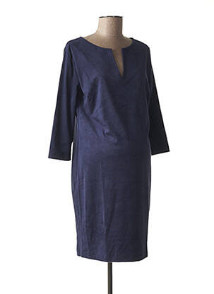 Rochie de maternitate elasticitate albastru FRAGILE femeie
