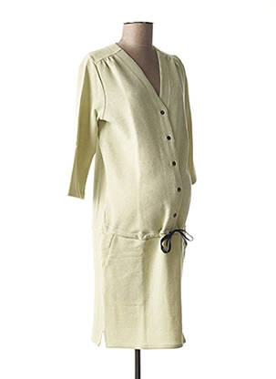 Rochie de maternitate elasticitate verde FRAGILE femeie