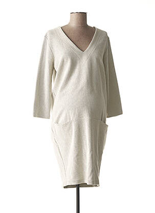 Rochie de maternitate elasticitate gri FRAGILE femeie
