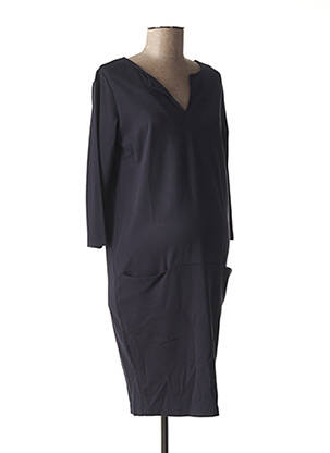 Rochie de maternitate mâneci 3/4 albastru FRAGILE femeie