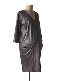 Rochie de maternitate elasticitate gri FRAGILE femeie