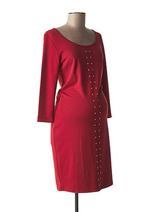 Rochie de maternitate inserții roșu QUEEN MUM femeie