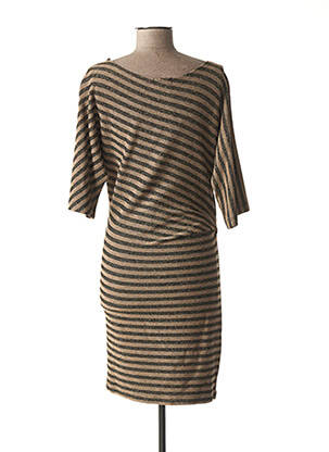 Rochie de maternitate elasticitate bej FRAGILE femeie