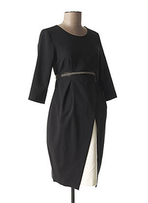 Rochie de maternitate mâneci 3/4 negru SARÀ femeie