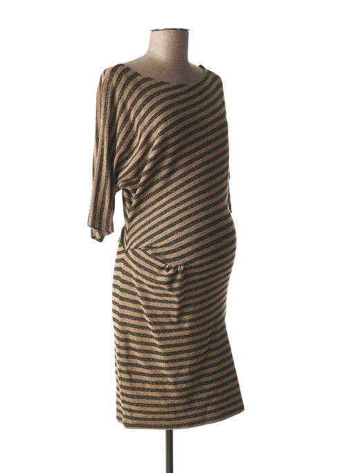 Rochie de maternitate bej FRAGILE femeie