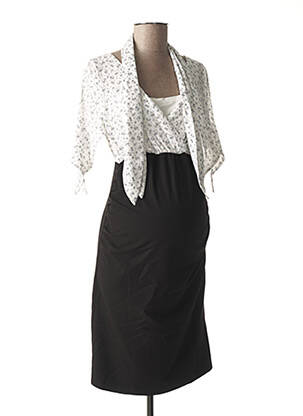 Rochie de maternitate mâneci scurte negru 9 FASHION femeie