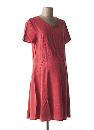 Rochie de maternitate guler rotund roșu LOVE2WAIT femeie