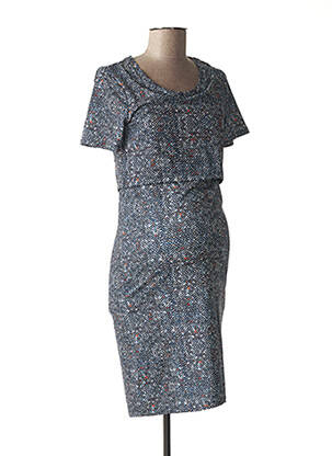 Rochie de maternitate elasticitate albastru LOVE2WAIT femeie
