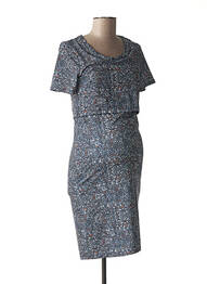 Rochie de maternitate elasticitate albastru LOVE2WAIT femeie