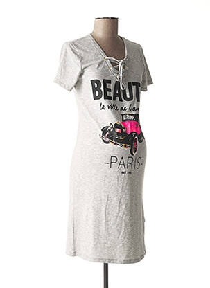 Rochie de maternitate elasticitate gri LOVE2WAIT femeie