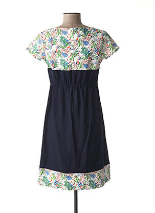 Rochie de maternitate guler rotund albastru POMKIN femeie