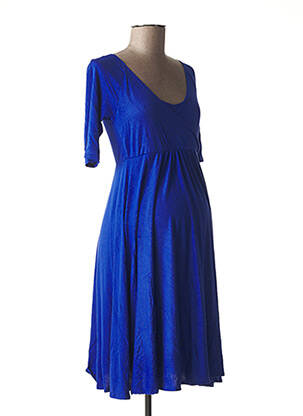Rochie de maternitate elasticitate albastru POMKIN femeie
