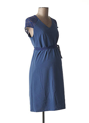 Rochie de maternitate căptușeală albastru NINA BELLY femeie