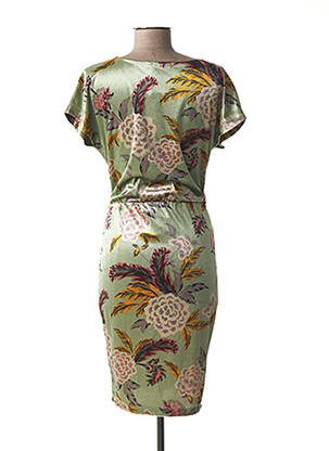 Rochie de maternitate guler în v verde FRAGILE femeie
