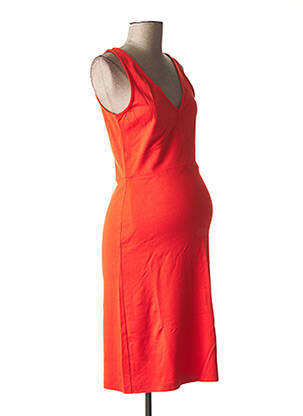 Rochie de maternitate elasticitate portocalie FRAGILE femeie
