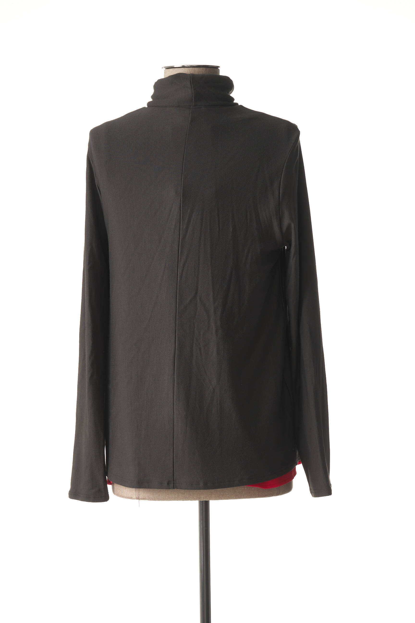 Tricou / top maternitate croială cambrată gri POMKIN femeie