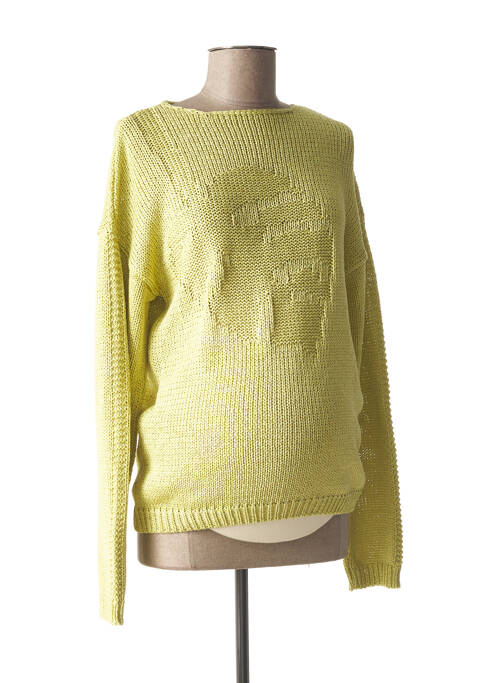 Pulover maternitate verde FRAGILE femeie