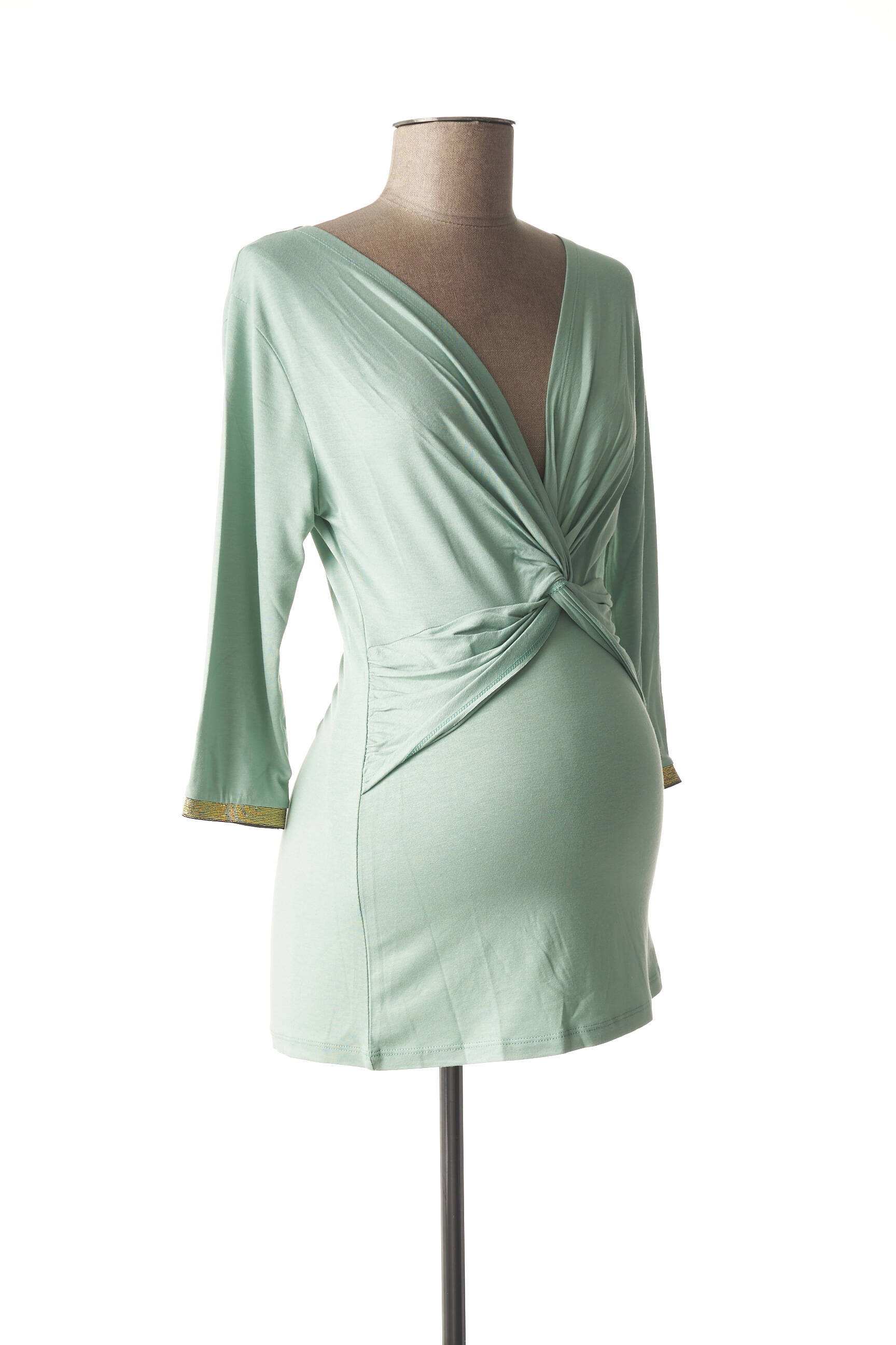 Tricou / top maternitate croială cambrată verde MUM OF THE WORLD BY GRIET femeie