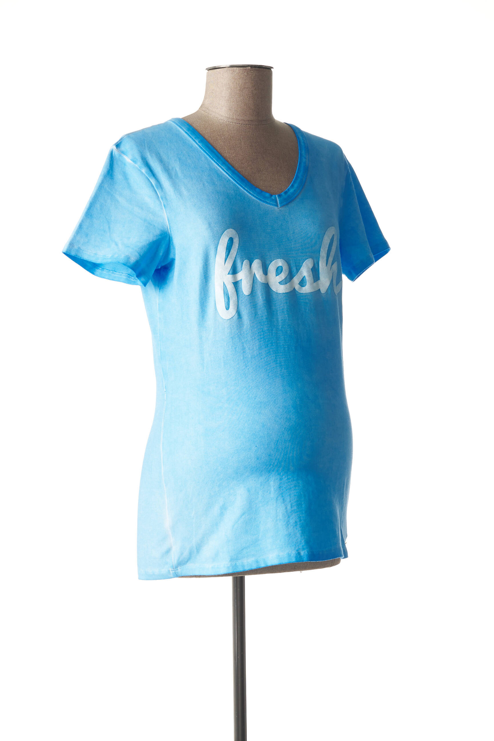 Tricou / top maternitate guler în v albastru LOVE2WAIT femeie