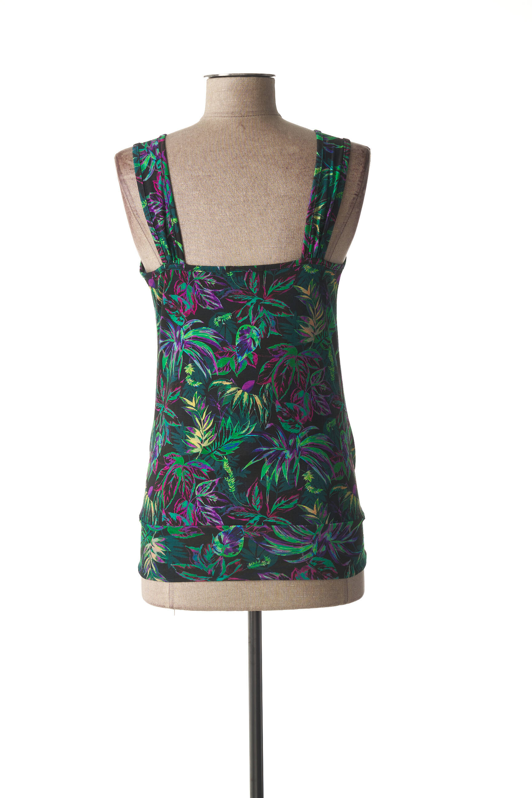 Tricou / top maternitate fără mâneci verde FRAGILE femeie