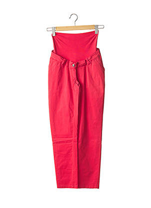 Pantalon maternitate țesătură poplin roșu LOVE2WAIT femeie