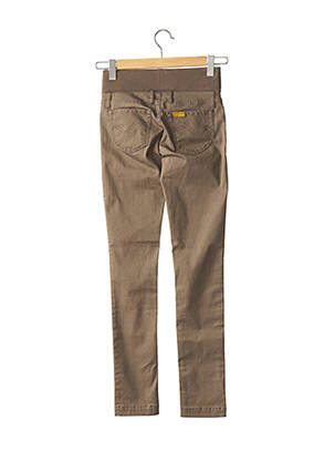 Pantalon slim talie elastică maro PIETRO BRUNELLI femeie