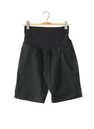 Pantalon scurt / bermudă maternitate buzunare negru MENONOVE femme
