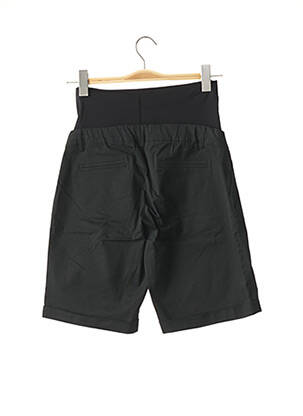 Pantalon scurt / bermudă maternitate țesătură poplin negru MENONOVE femeie